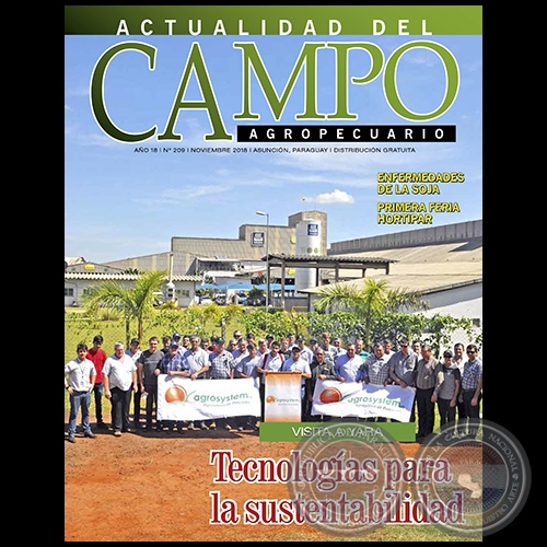 CAMPO AGROPECUARIO - AÑO 18 - NÚMERO 209 - NOVIEMBRE 2018 - REVISTA DIGITAL 